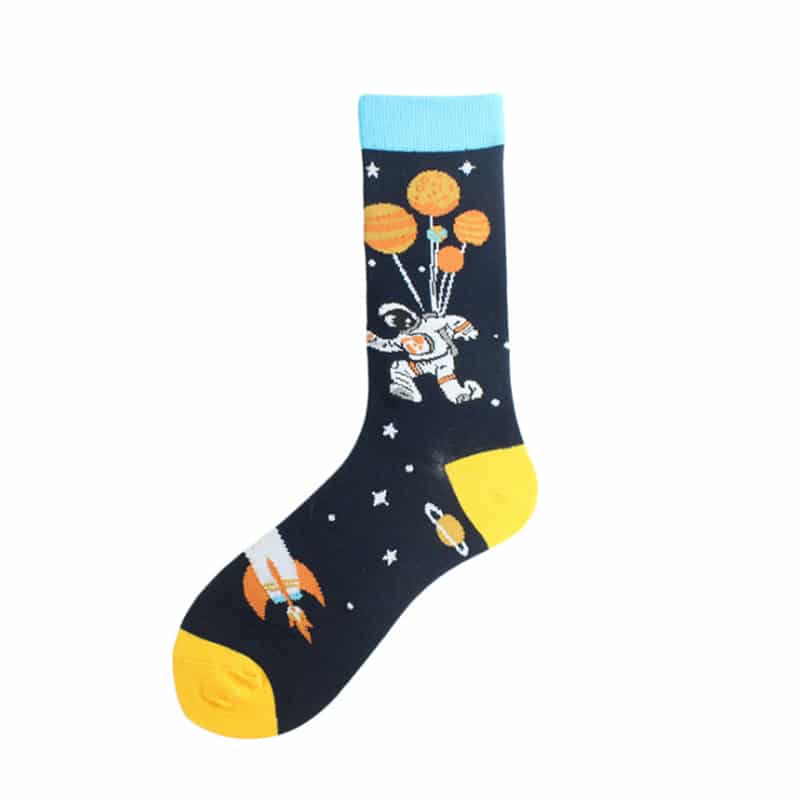 Chaussettes moches en polyester avec dessins – Image 2