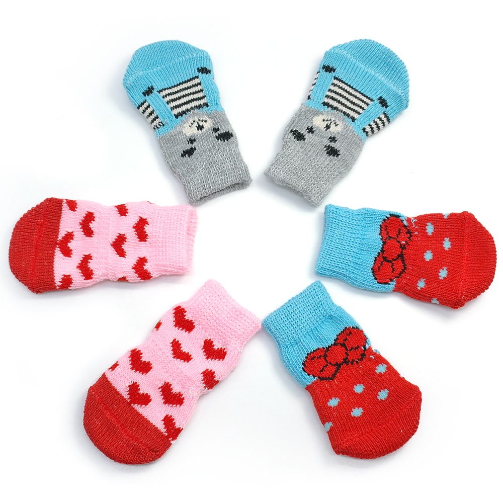 Chaussettes pour chat classiques fait en fil de coton avec le design élégant, souples et résistante – Image 2