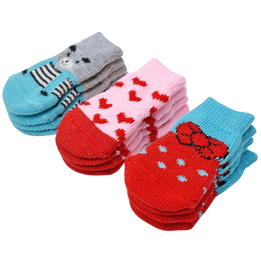 Chaussettes pour chat classiques fait en fil de coton avec le design élégant, souples et résistante – Image 3