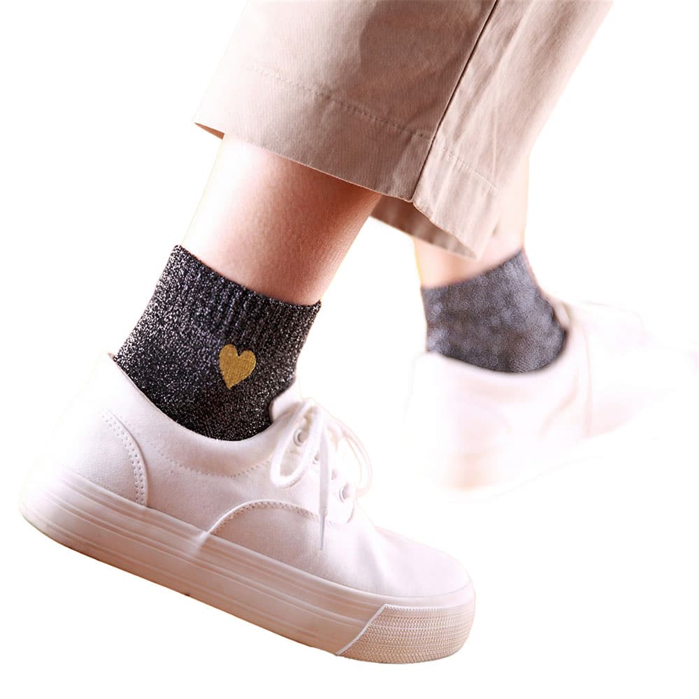 Chaussettes coeur pour femme – Image 3
