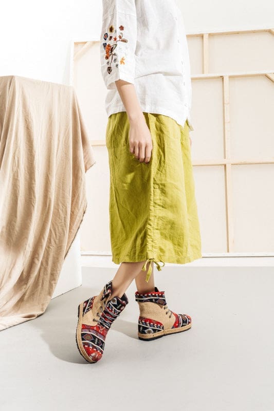 Botte Indienne Navajo Rouge – Image 7