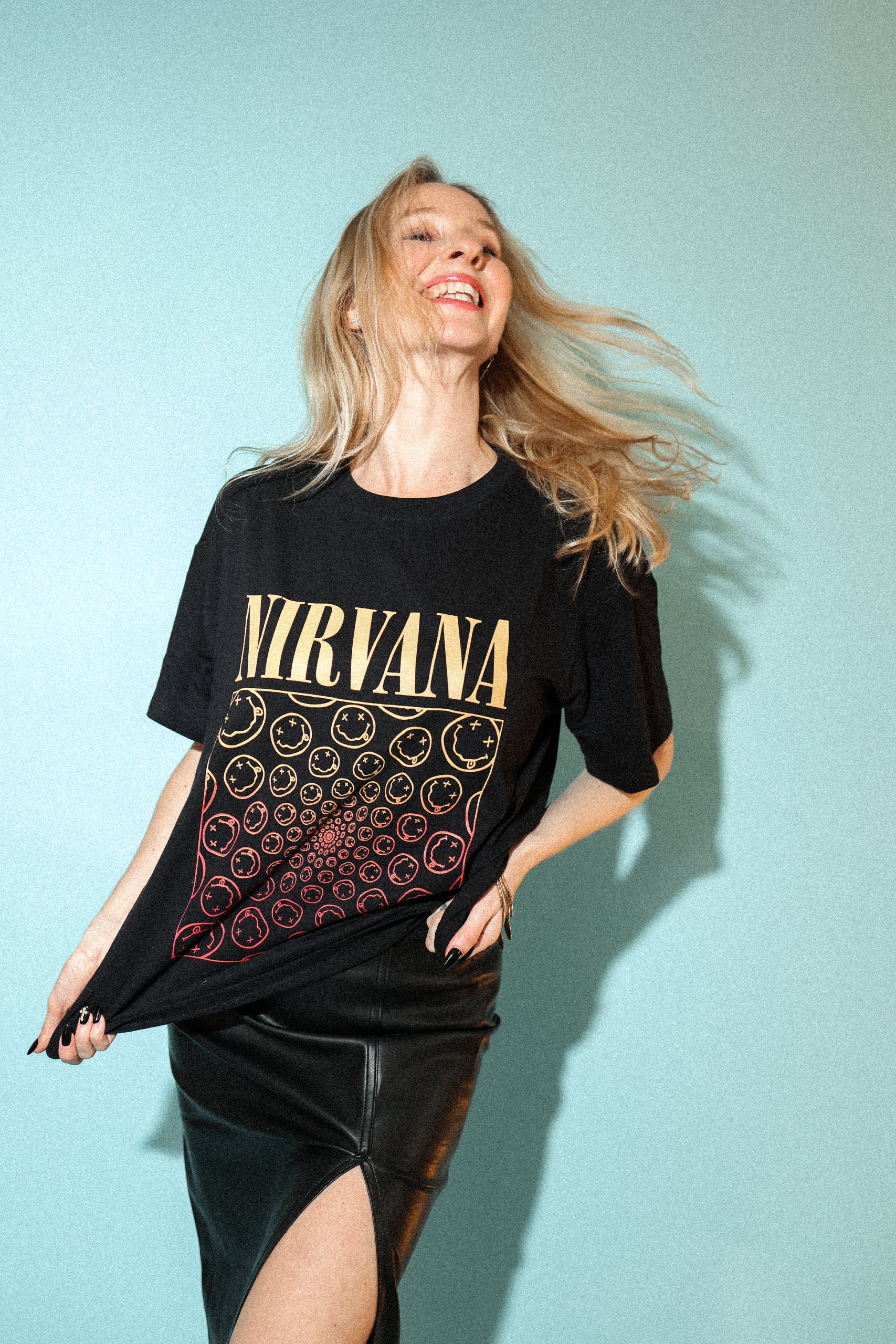 T-shirt Nirvana noir – Image 8