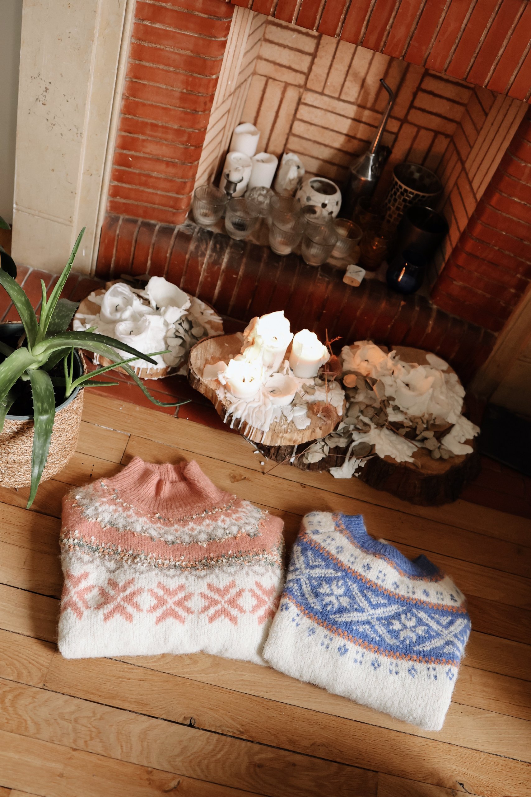 Maille flocon d’hiver ski bleue – Image 8