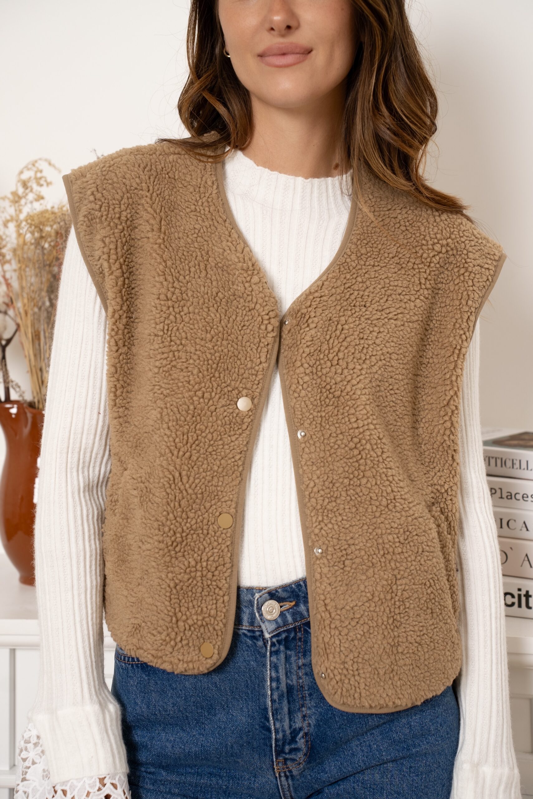 Gilet Mila Camel – Image 5