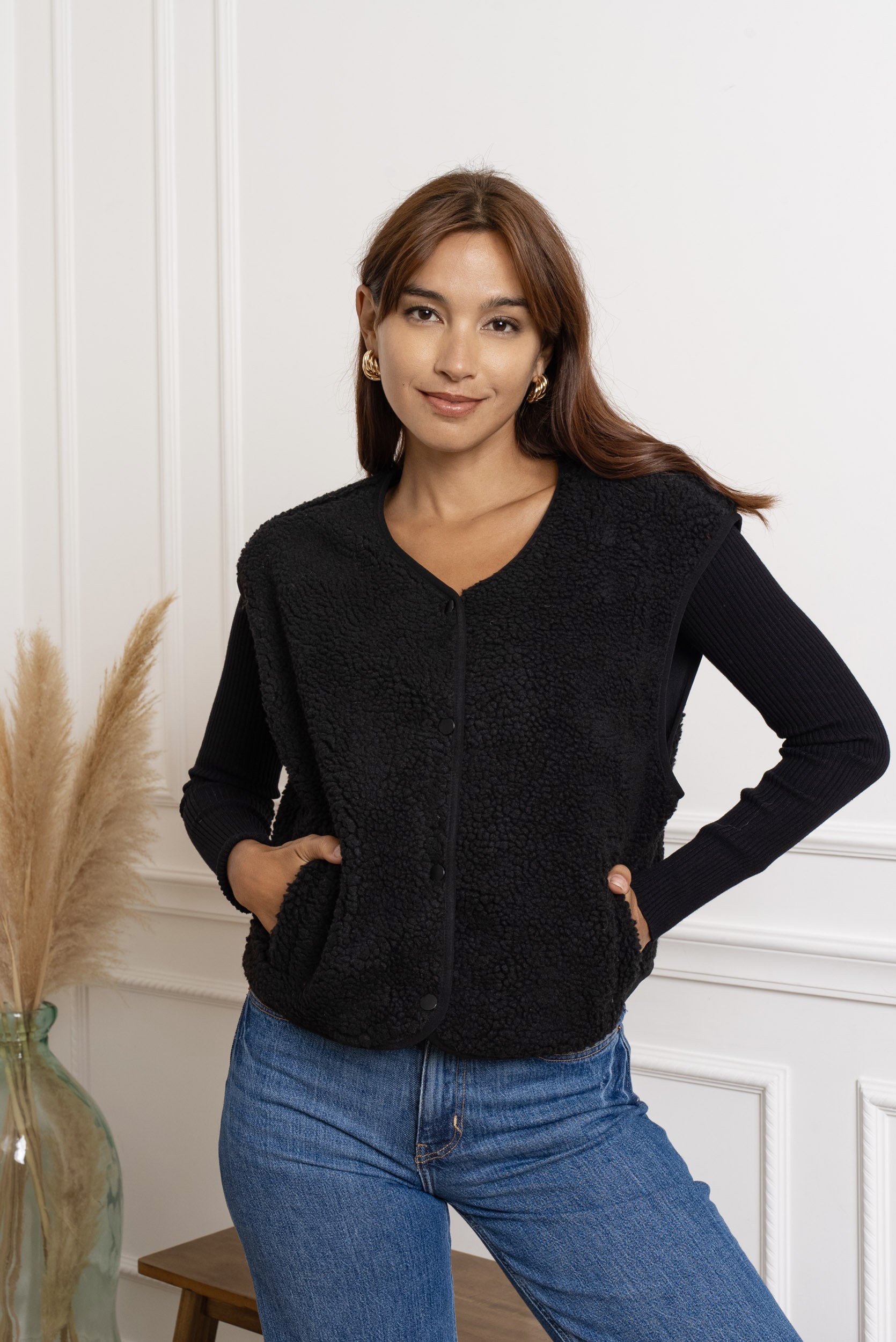 Gilet Mila Noir – Image 2