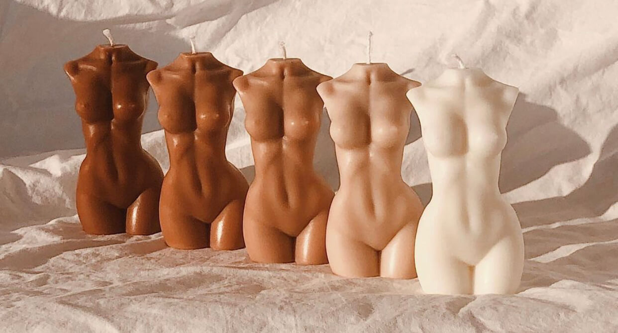 Bougie silhouette femme noire – courbes – Image 5