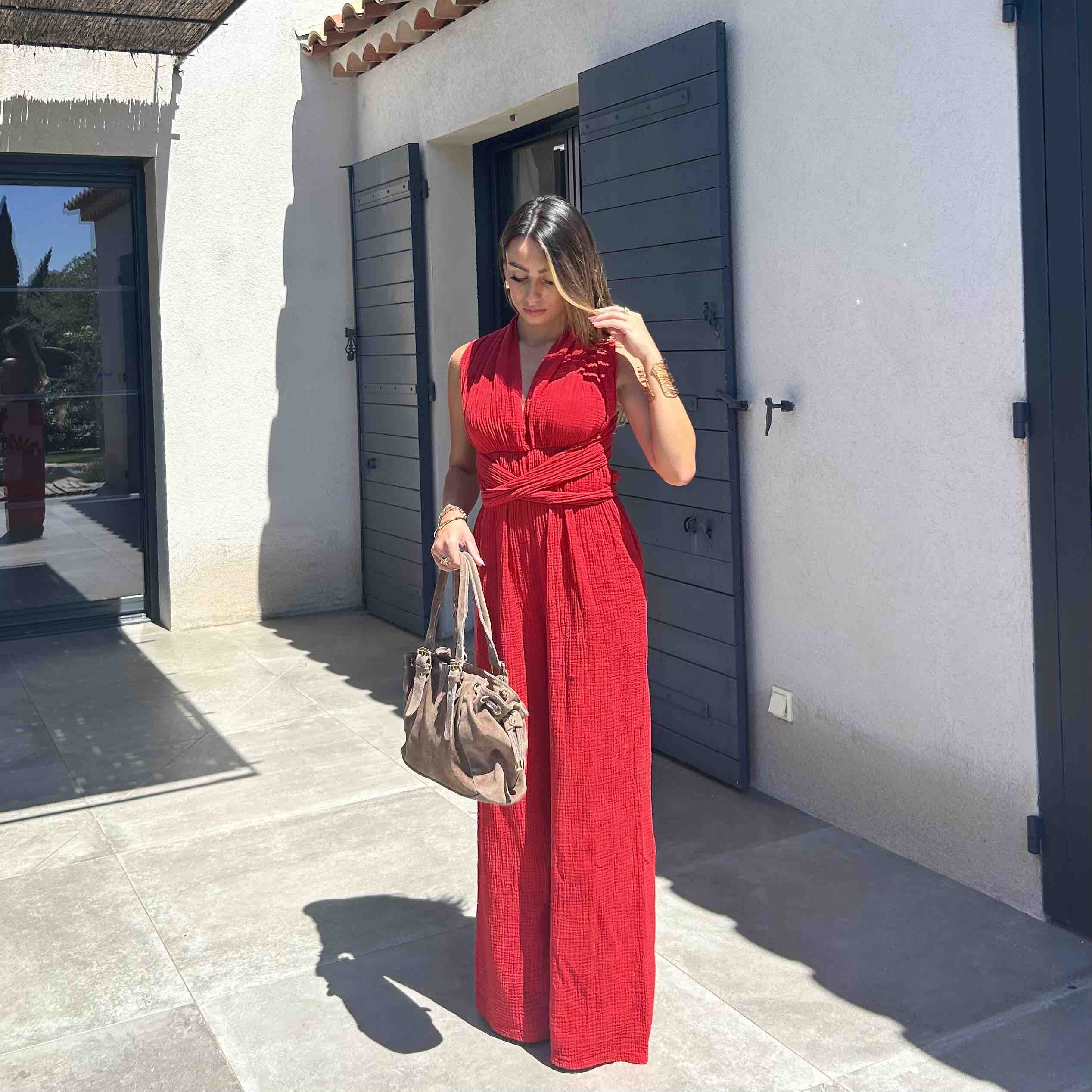 Combinaison CELINE rouge