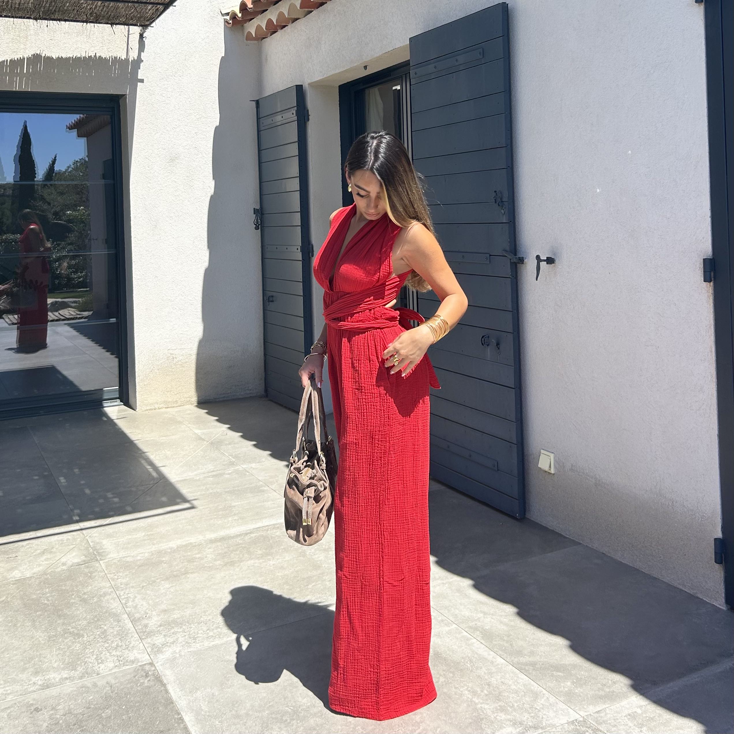 Combinaison CELINE rouge – Image 2