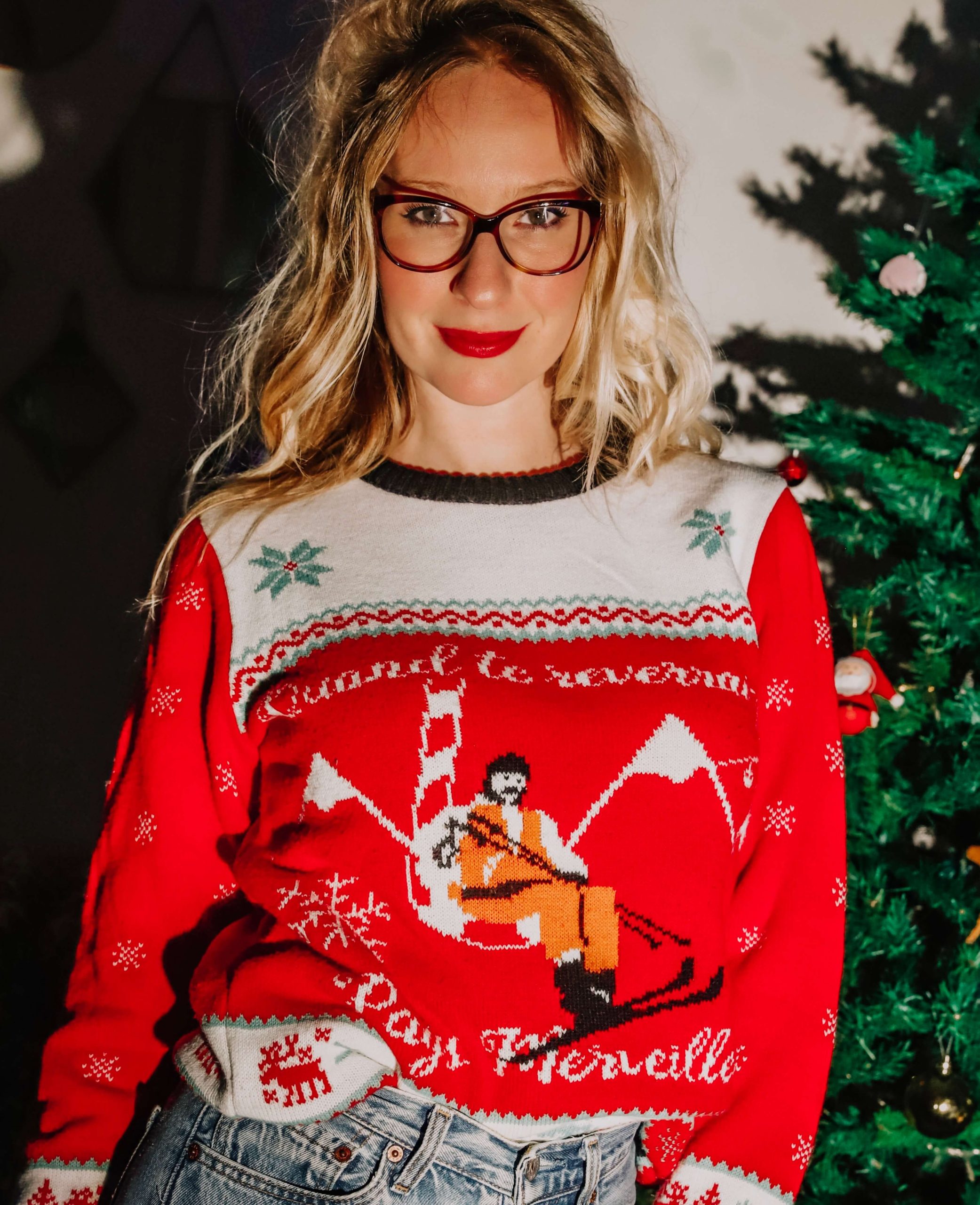 Pull de Noël les Bronzés font du ski pour Elle et pour Lui