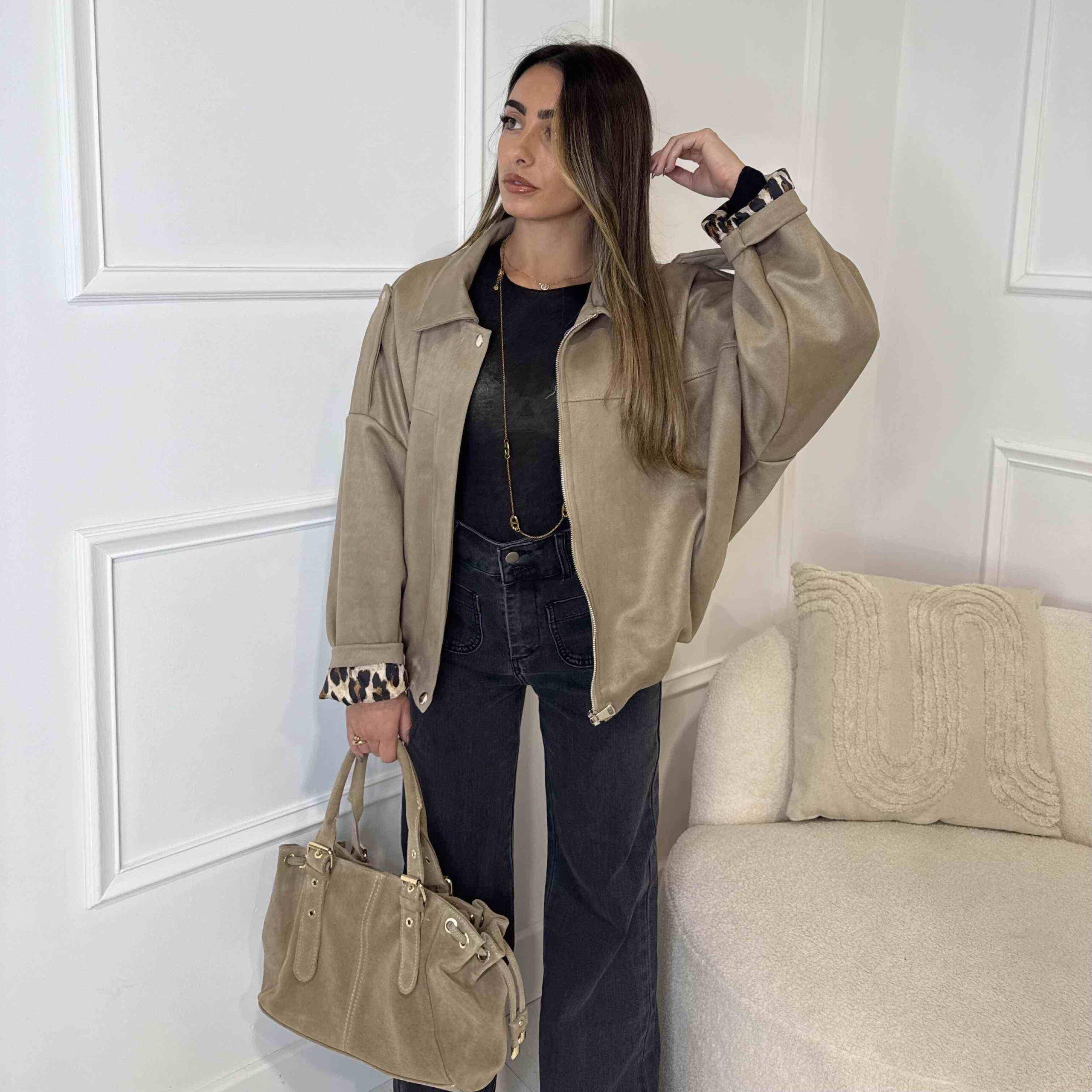 Veste VICTORIA taupe – Image 2