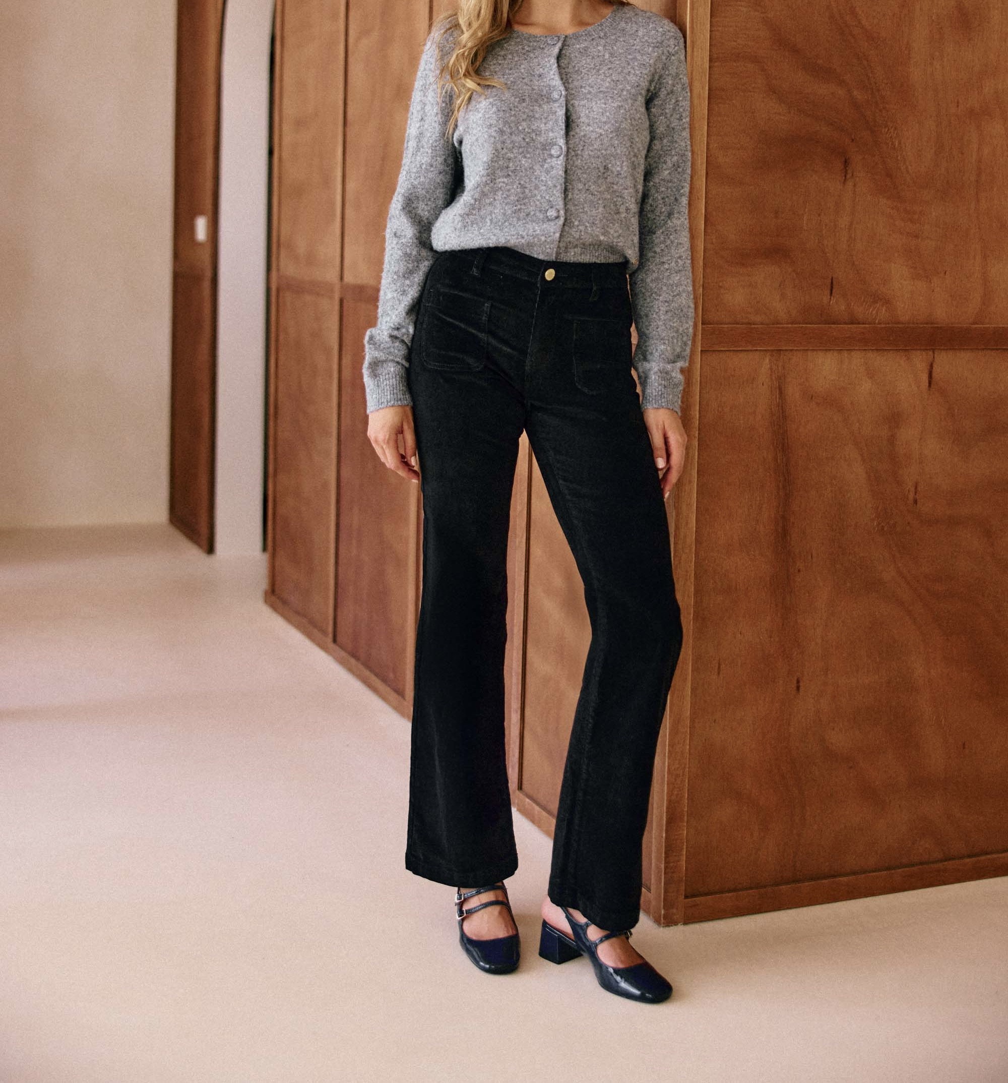 Pantalon Lana Velours Noir – Image 5