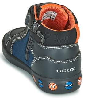 GEOX Kilwi Baskets garçon montantes zip + velcro coloris bleu combiné – Image 5