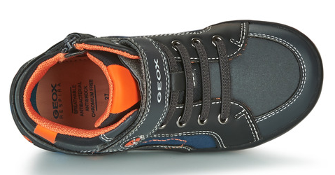 GEOX Kilwi Baskets garçon montantes zip + velcro coloris bleu combiné – Image 6