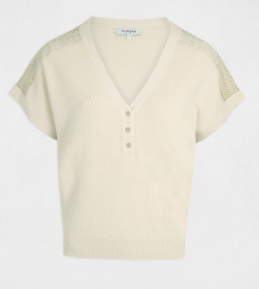 TOP EN MAILLE MORGAN