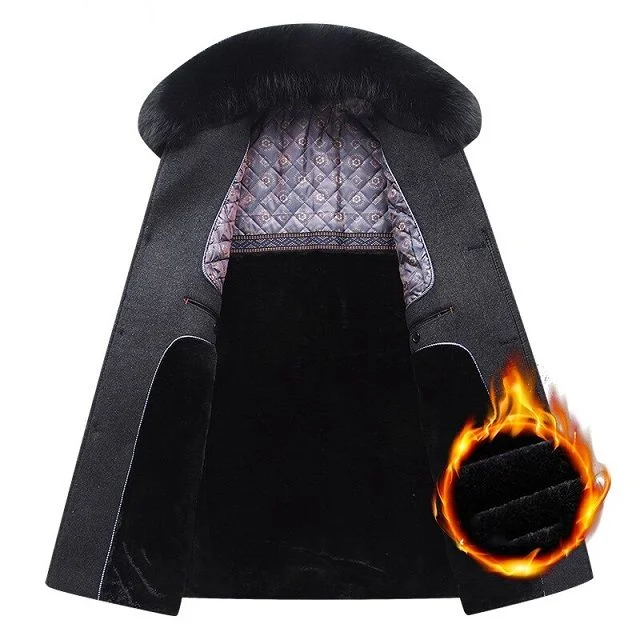 Manteau col en fausse fourrure – Image 2