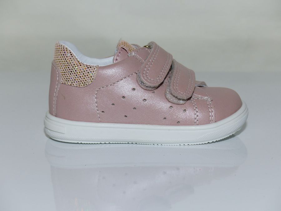 Tennis bébé / fille BOPY à velcros coloris rose – Image 2