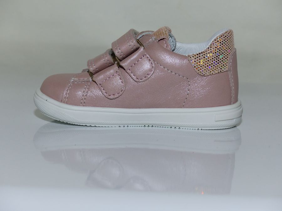 Tennis bébé / fille BOPY à velcros coloris rose – Image 3