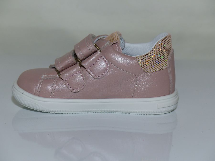 Tennis bébé / fille BOPY à velcros coloris rose – Image 4