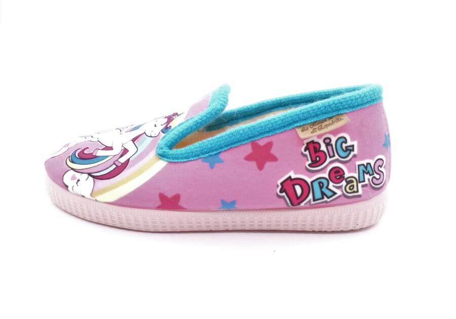 Pantoufles fillettes LA MAISON DE L’ESPADRILLE motif Licorne – Image 2