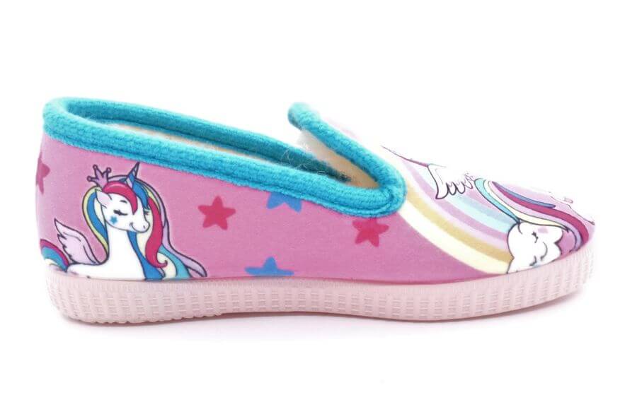 Pantoufles fillettes LA MAISON DE L’ESPADRILLE motif Licorne – Image 3