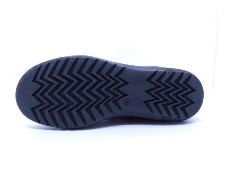 Bottine fillette élastiquée côté Cuir vernis BOPY sazap coloris prune – Image 6