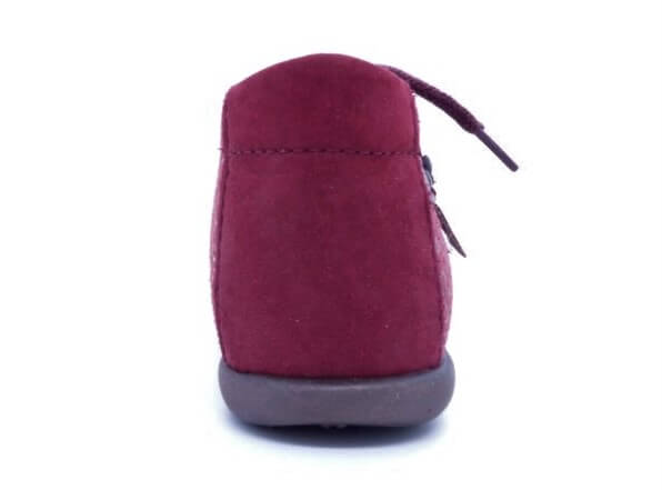 Bottillon fille Chaussures montantes à lacet ZOLIRA BOPY coloris rouge / reflets dorés – Image 4