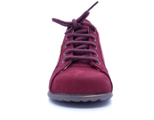 Bottillon fille Chaussures montantes à lacet ZOLIRA BOPY coloris rouge / reflets dorés – Image 5