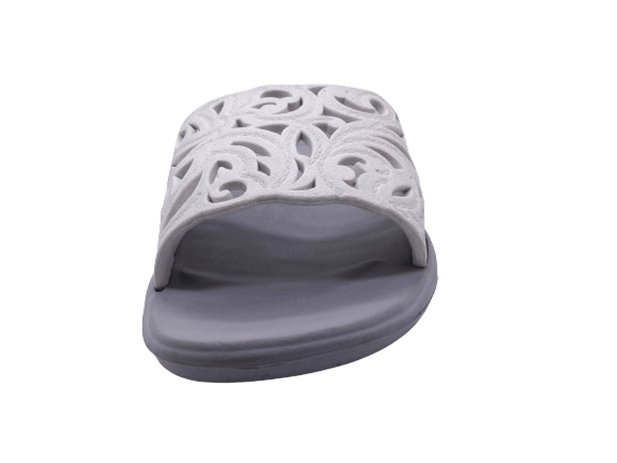 Mules femme Semelle ergonomique en EVA Talon compensé 3 coloris blanc rose ou bordeaux MONIGA BY MONOBO – Image 7