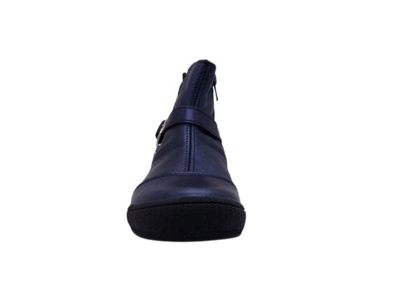 Bottine fillette élastiquée côté externe Cuir doublure chaude BOPY soko coloris marine – Image 4