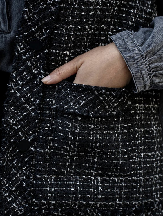 VESTE SANS MANCHES BI-MATIERE – Image 4