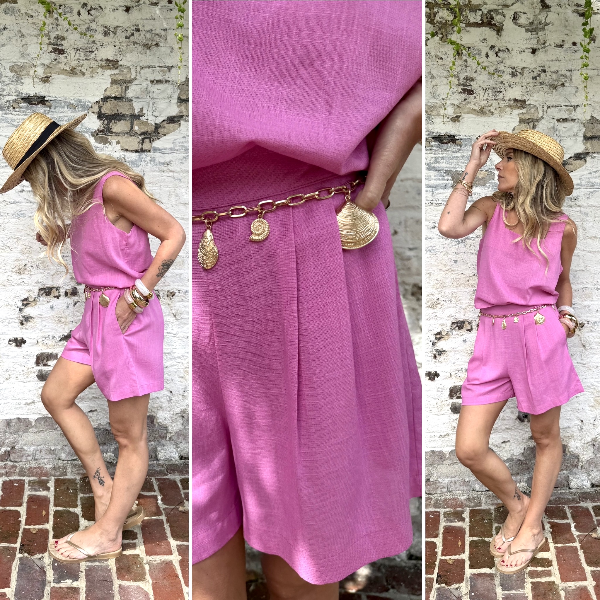 Short rose à pinces