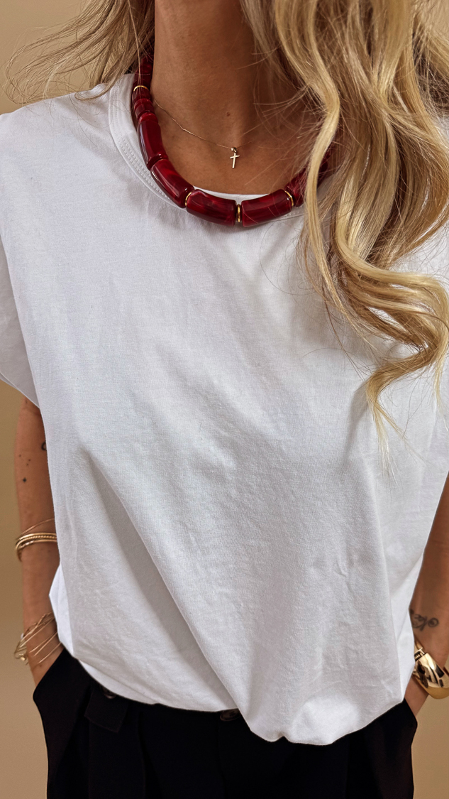 Tee shirt blanc basique – Image 3