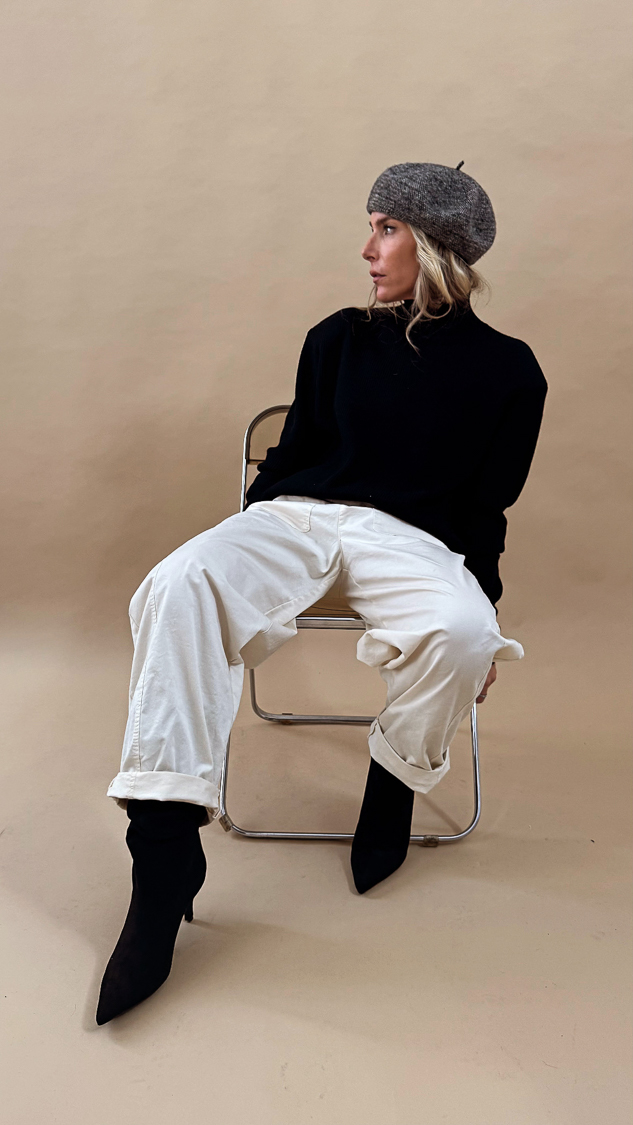 Bottines noires froncées suédine – Image 5