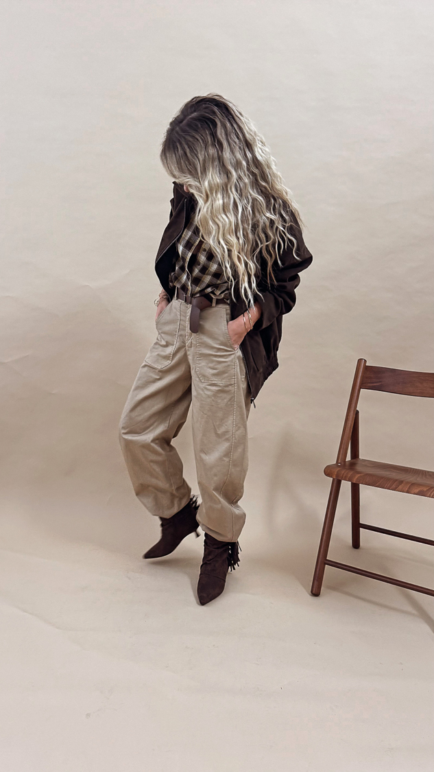 Bottines marron suédine à franges – Image 8