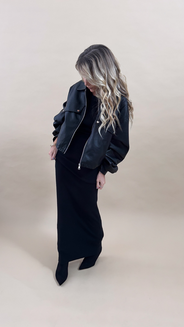 Robe longue noire dos nu – Image 9