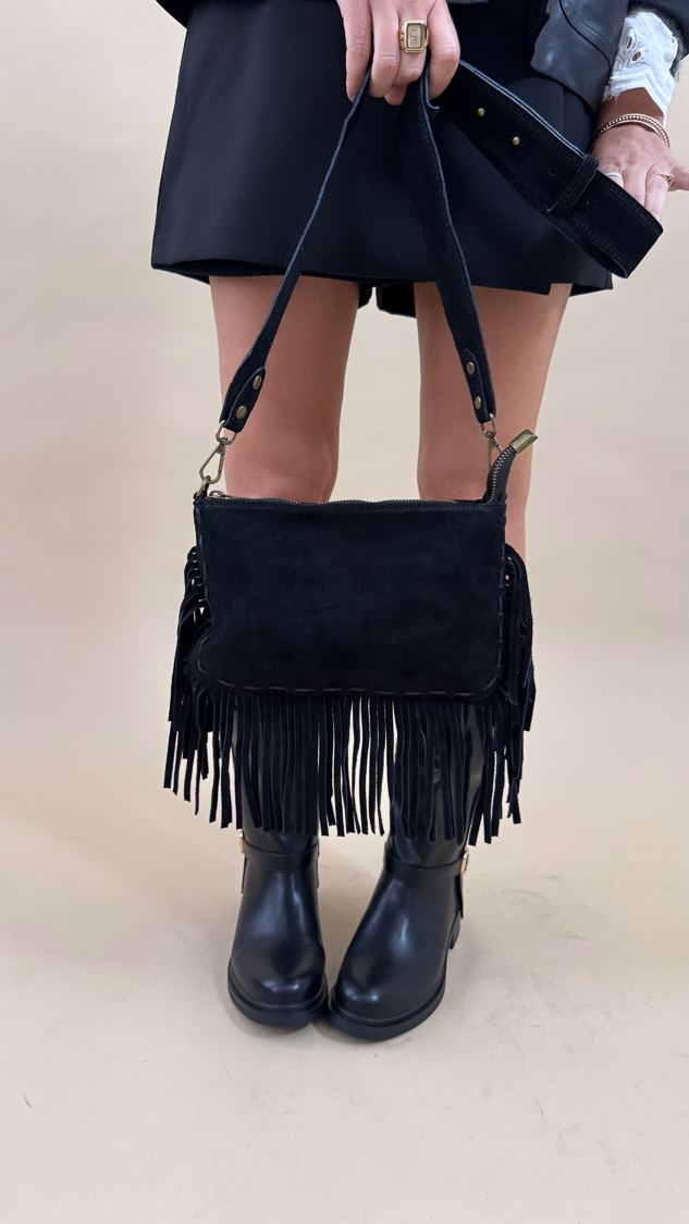 Sac noir en daim – Image 4