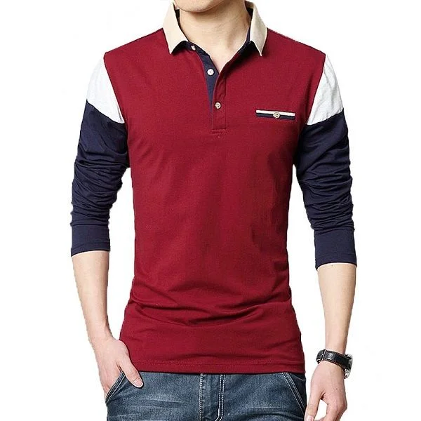 Polo manche longue homme