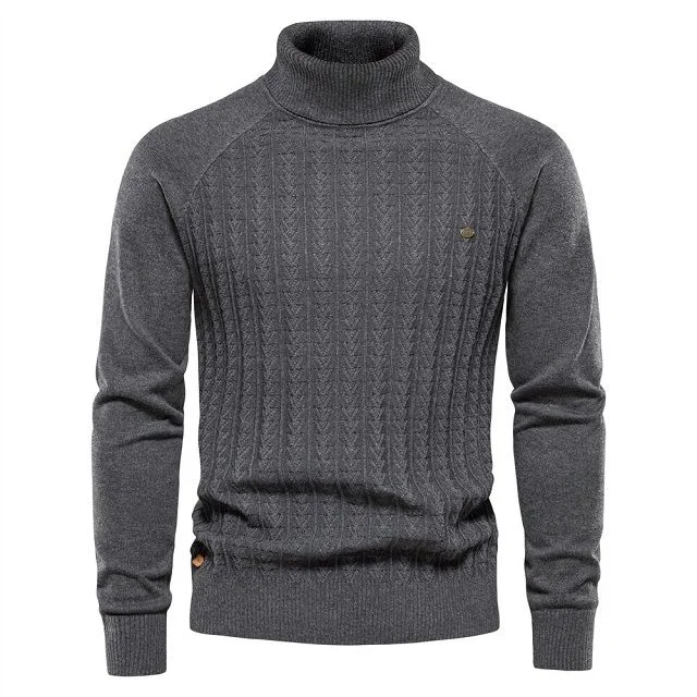 Pull tricoté en coton homme