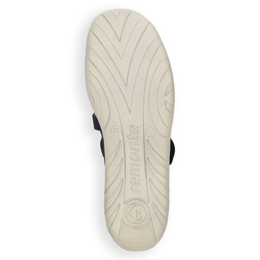 Ballerines femme à velcros talon plat semelle amovible, matière extensible très souple REMONTE R3510-15 – Image 8