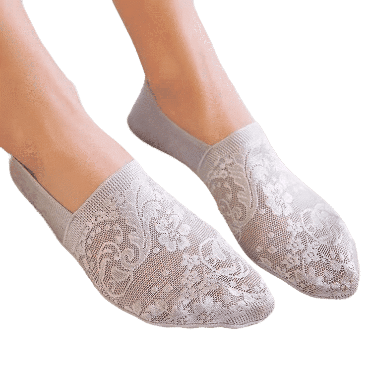 Chaussettes invisibles en dentelle pour femme – Image 2