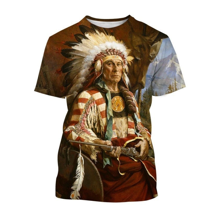 T-Shirt Indien Chef Nuage bleu – Image 2