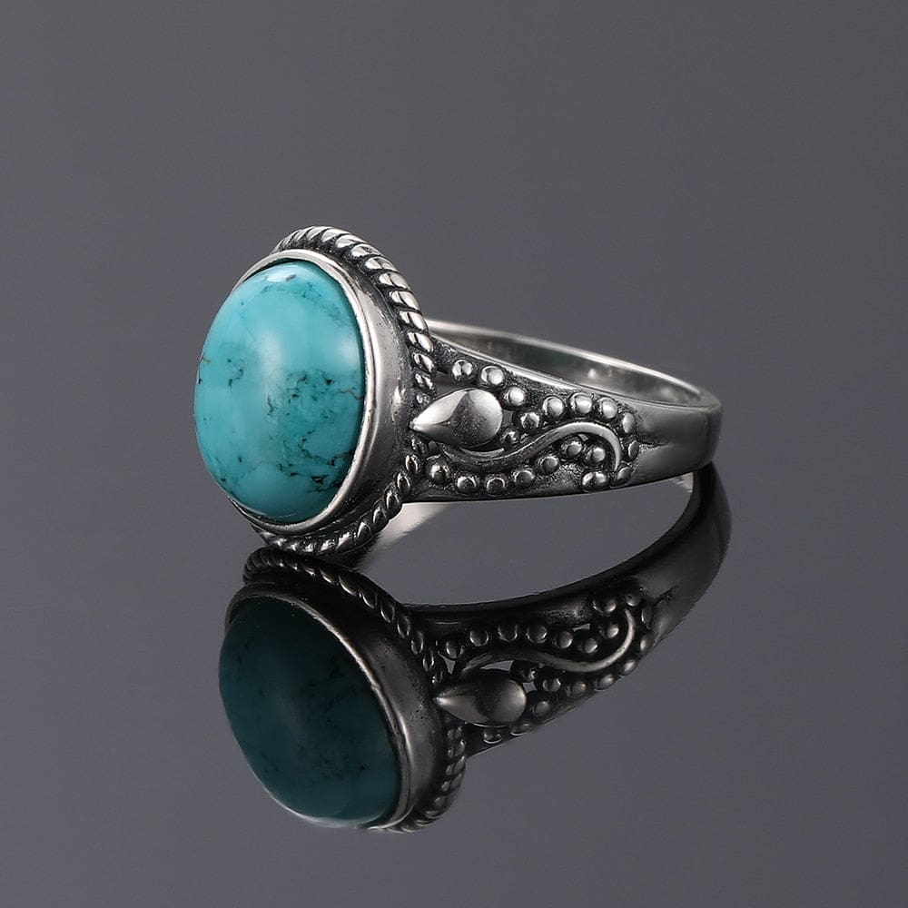 Bague Turquoise Oval classic – Image 6