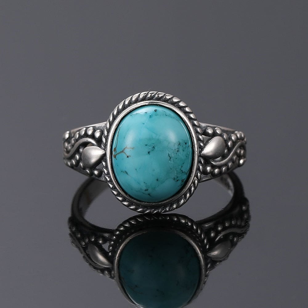Bague Turquoise Oval classic – Image 5