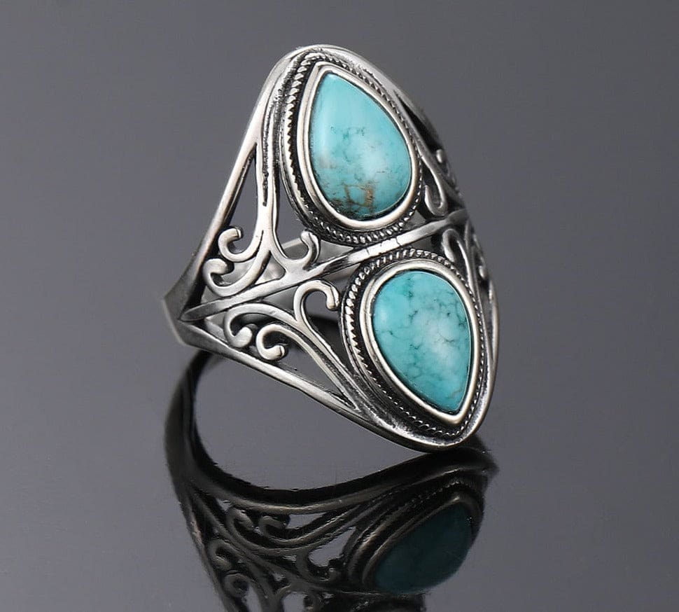 Bague Turquoise Natural Vintage â Image 3