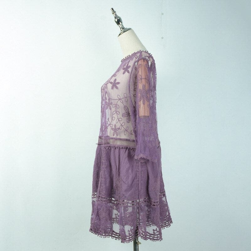 Robe Hippie Indienne La Violette – Image 7