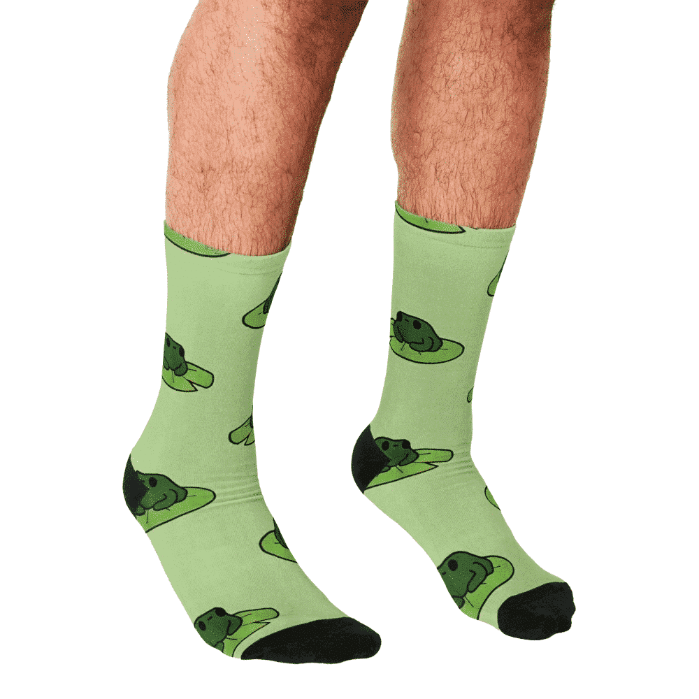 Chaussettes unisexes à motif grenouille – Image 3