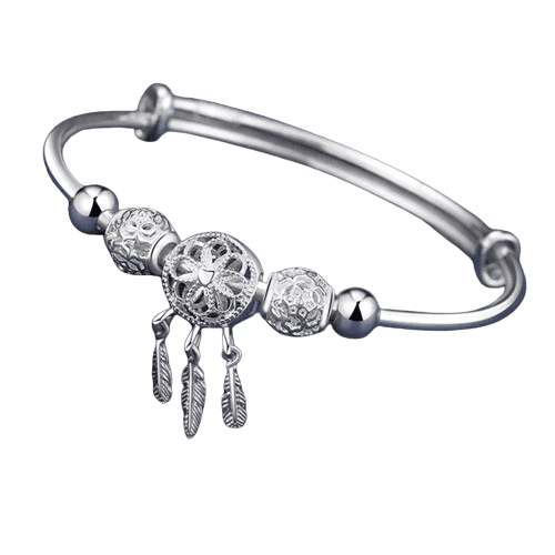 Bracelet Attrape-Rêve Argent – Image 3