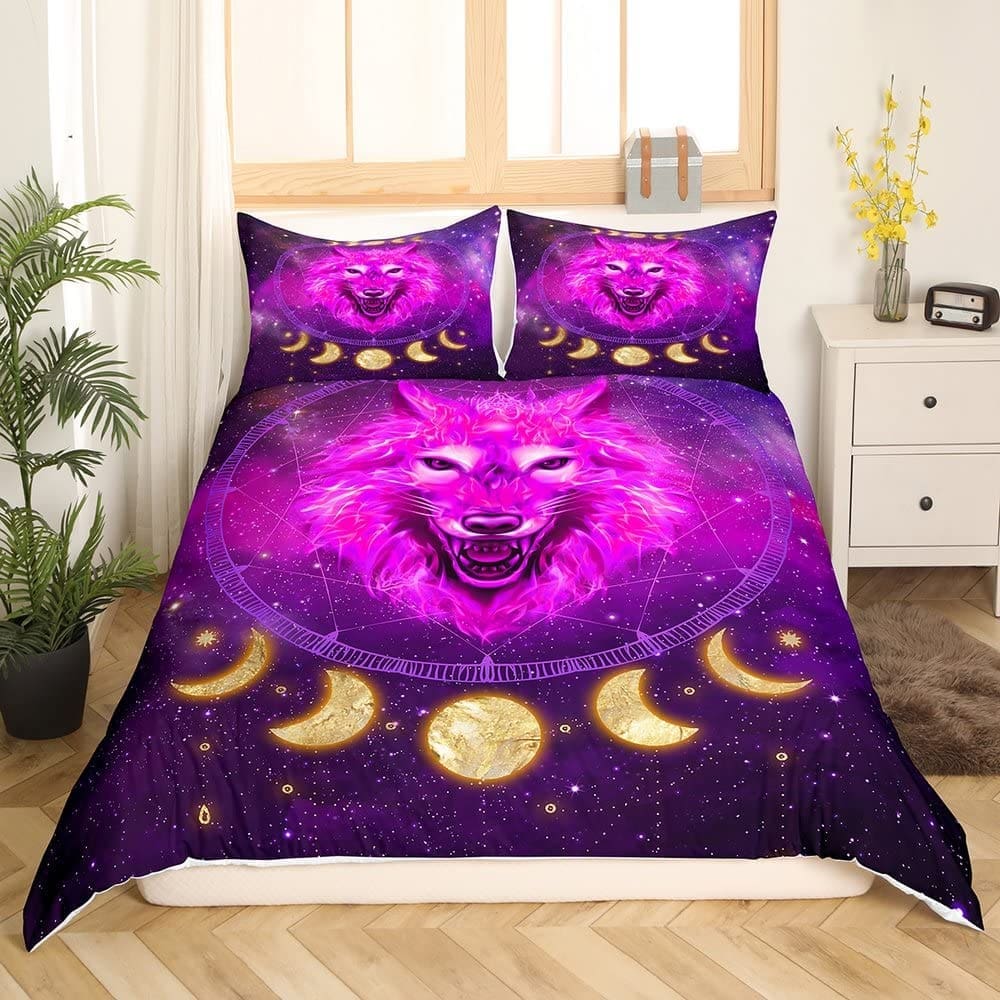 Housse de Couette Attrape-Rêve Loup Lunaire – Image 2