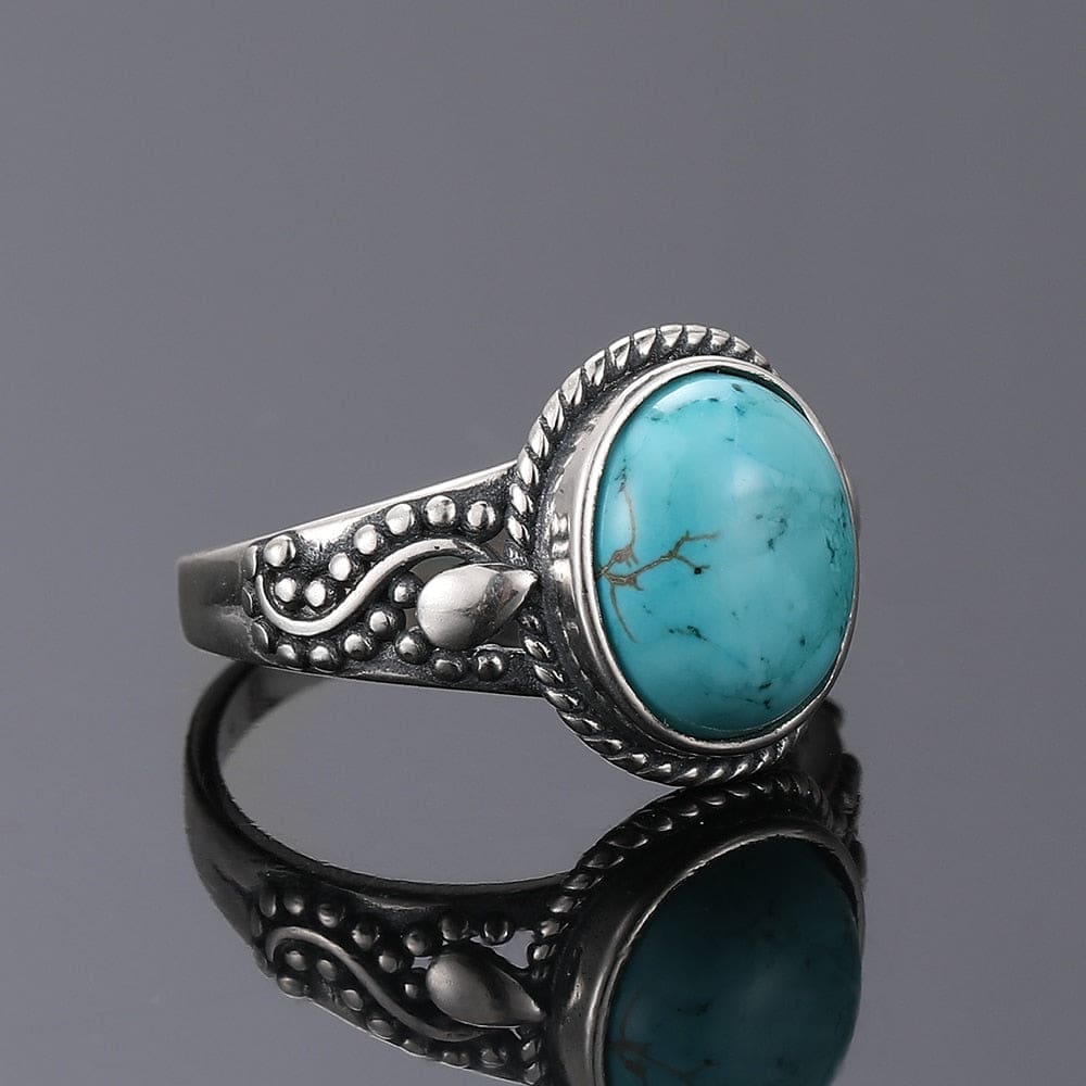 Bague Turquoise Oval classic – Image 3