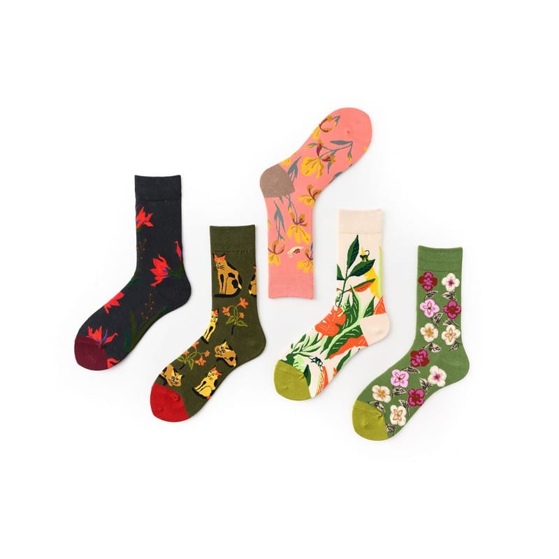 Chaussette femme à motif rigolo – Image 2